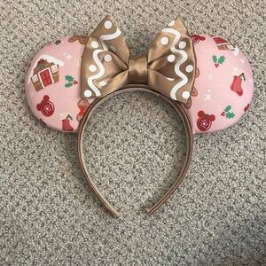 Disney Pink and Gold Minnie Mouse Ears Headband